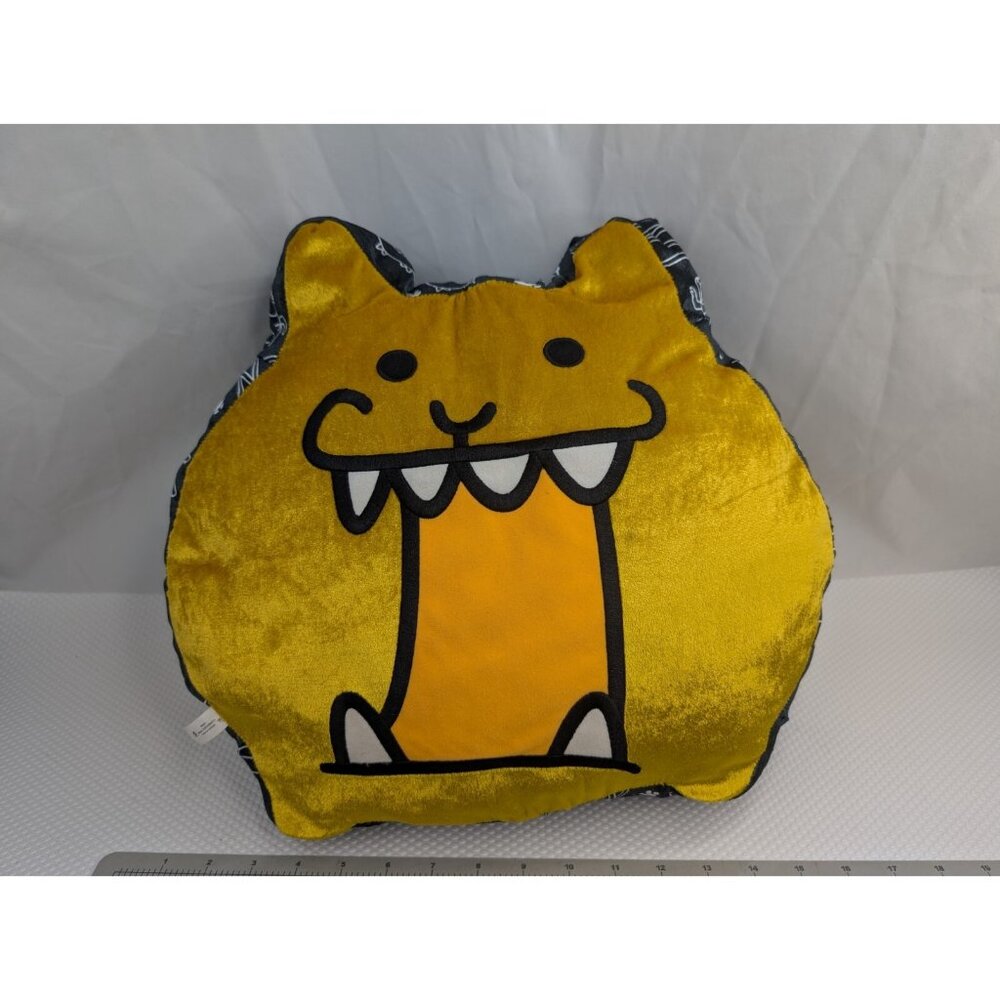 Battle Cats Yellow Pillow Plush‎ 15 Inch Gold Ponos Stuffed Animal Toy